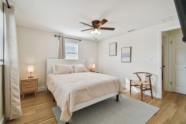 Bedroom, Interior, Wood Texture Flooring
