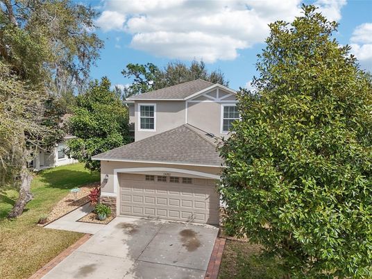 Attached, Detached Garage, Exterior, Facade, Mediterranean