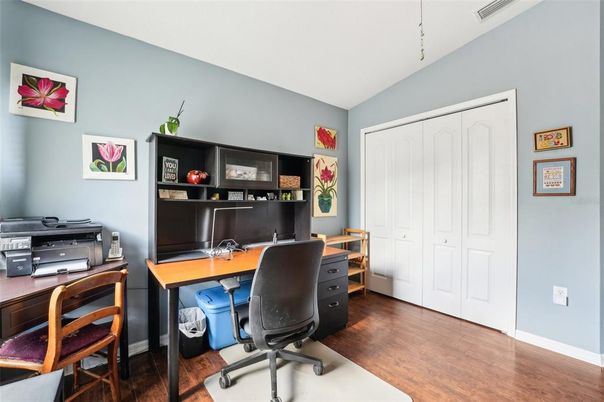 Home Office, Interior, Wood Texture Flooring