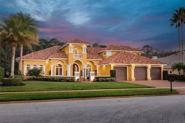 Attached, Backyard, Exterior, Facade, Mediterranean