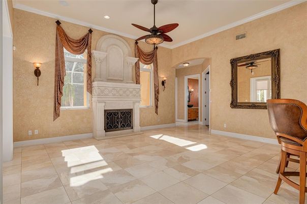 Fireplace, Interior, Recessed Lighting