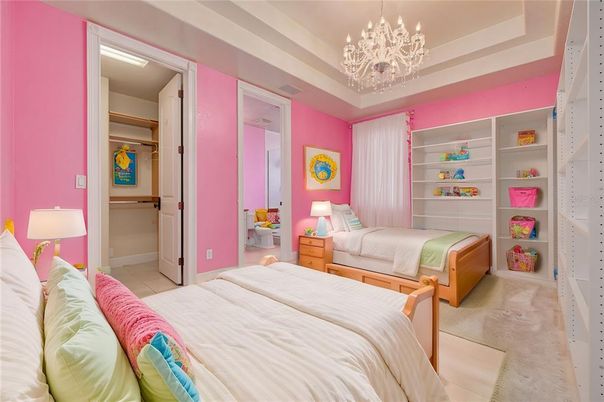 Bedroom, Chandelier, Interior