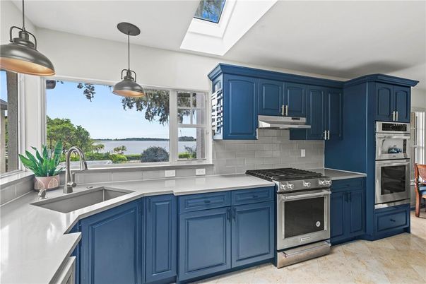 Interior, Kitchen, Pendant Lights, Stainless Steel Appliances, Water