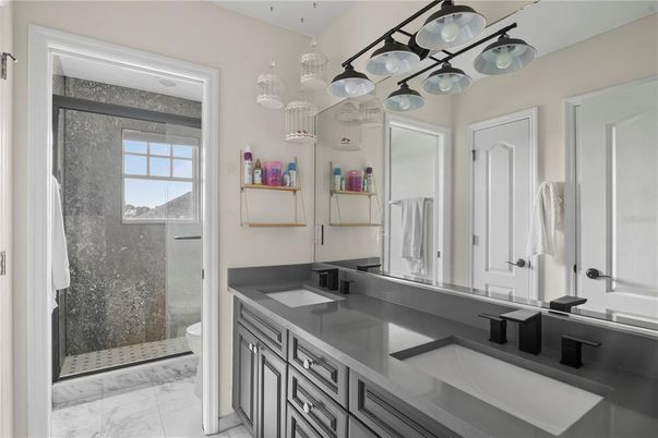 Bathroom, Dual Sink Vanities, Interior, Marble