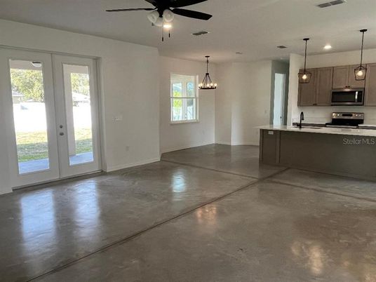Interior, Kitchen, Pendant Lights, Stainless Steel Appliances