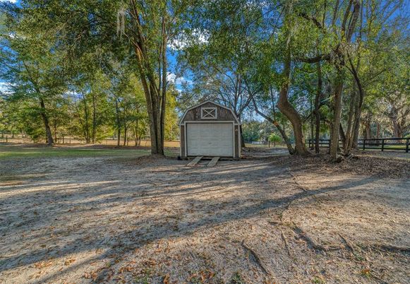Backyard, Detached Garage, Exterior