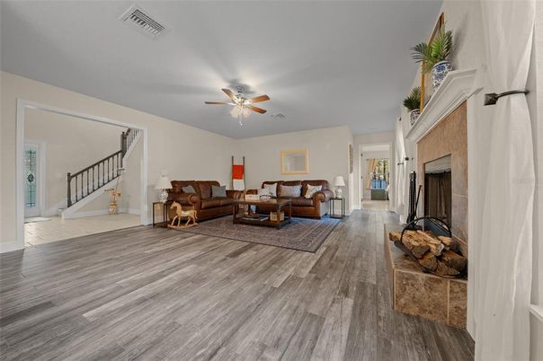 Fireplace, Interior, Living room, Wood Texture Flooring