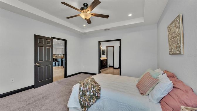 Bedroom, Interior, Recessed Lighting