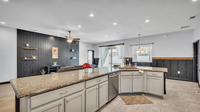 Interior, Kitchen, Pendant Lights, Recessed Lighting