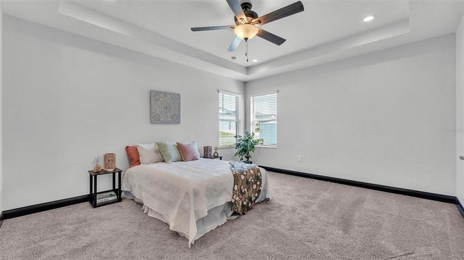 Bedroom, Interior, Recessed Lighting