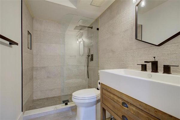 Bathroom, Glass Shower, Interior