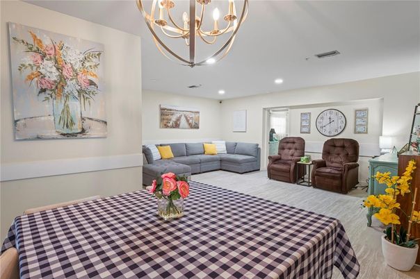 Chandelier, Interior, Living room, Recessed Lighting