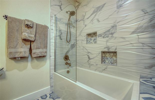 Bathroom, Glass Shower, Interior, Marble Walls