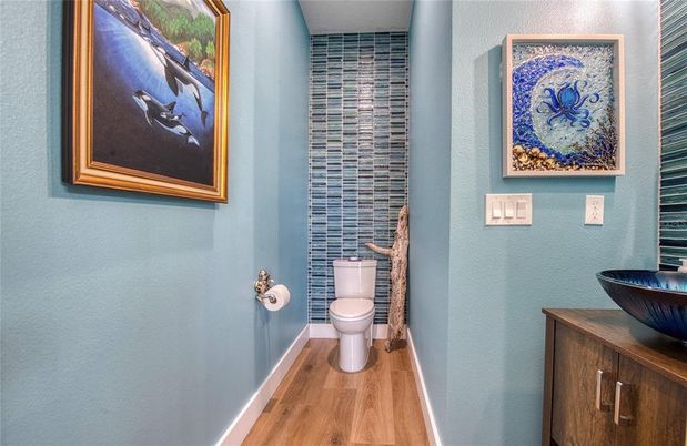 Bathroom, Interior, Wood Texture Flooring