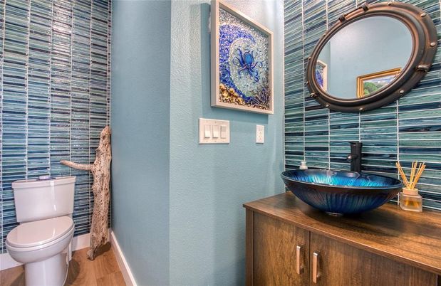Bathroom, Interior, Wood Texture Flooring