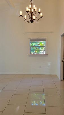 Chandelier, Empty room, Interior