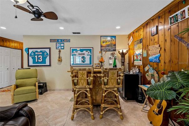 Interior, Recessed Lighting, Wooden Walls