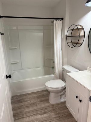 Bathroom, Interior, Wood Texture Flooring