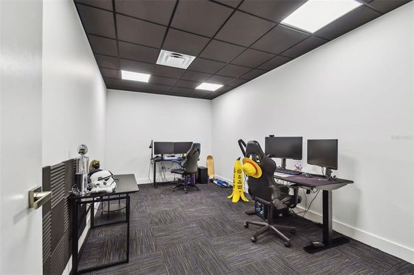 Home Office, Interior, Recessed Lighting