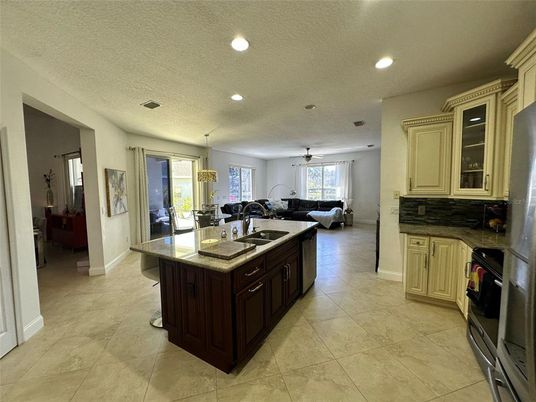 Interior, Kitchen, Living room, Pendant Lights, Recessed Lighting