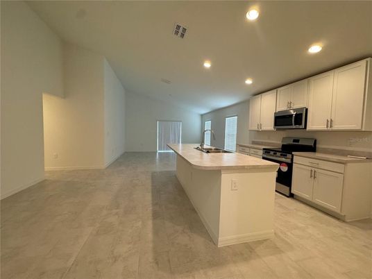 Interior, Kitchen, Recessed Lighting, Stainless Steel Appliances