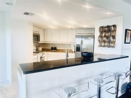 Interior, Kitchen, Marble, Stainless Steel Appliances