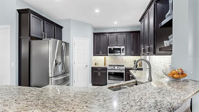 Interior, Kitchen, Recessed Lighting, Stainless Steel Appliances