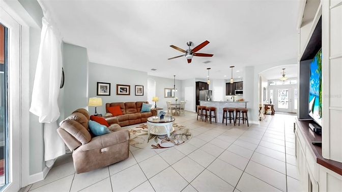 Dining room, Interior, Kitchen, Living room, Pendant Lights, Recessed Lighting