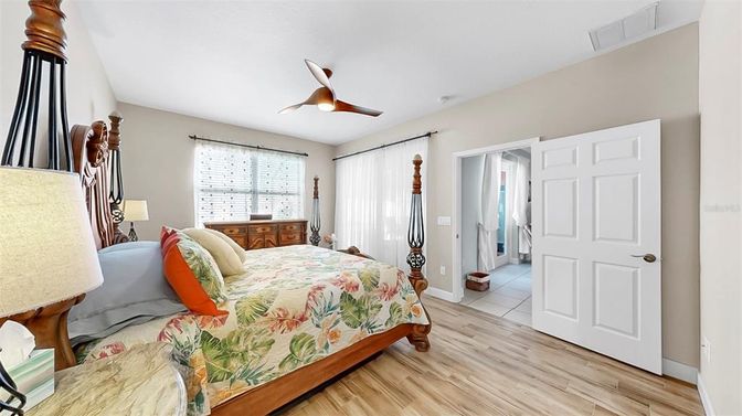 Bedroom, Interior, Wood Texture Flooring