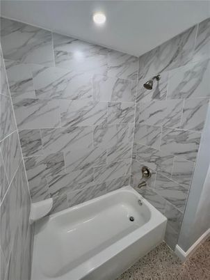 Bathroom, Interior, Marble Walls, Recessed Lighting