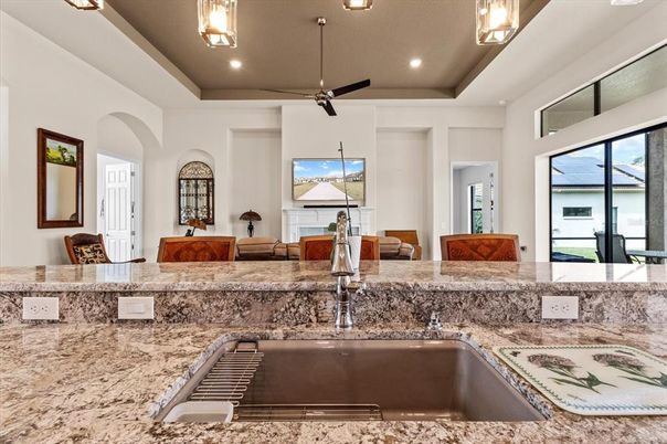 Interior, Living room, Recessed Lighting