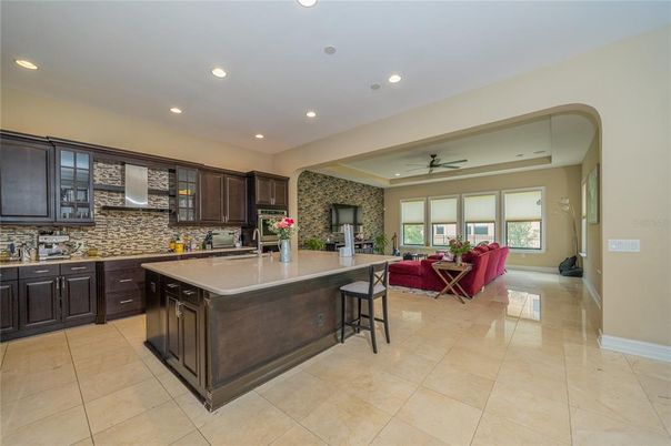 Interior, Kitchen, Living room, Recessed Lighting