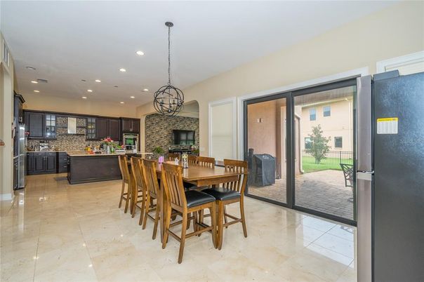 Dining room, Interior, Kitchen, Pendant Lights, Recessed Lighting