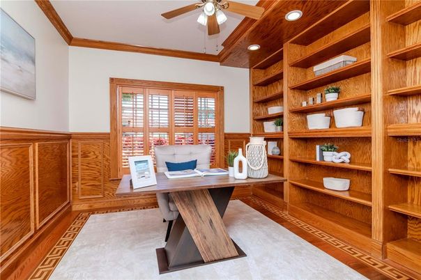 Home Office, Interior, Recessed Lighting