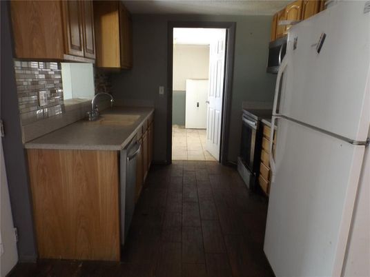 Interior, Kitchen, Wood Texture Flooring