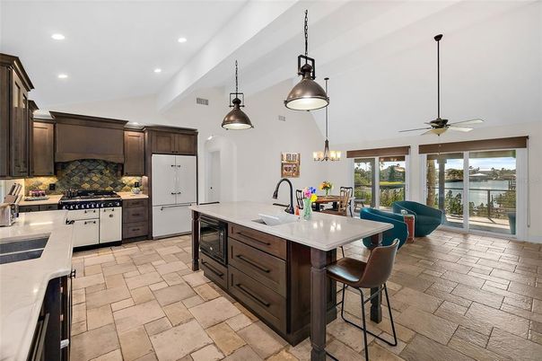 Interior, Kitchen, Pendant Lights, Recessed Lighting, Stainless Steel Appliances