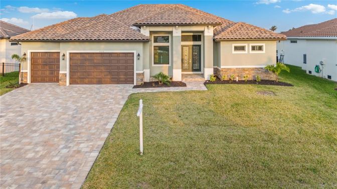 Attached, Backyard, Exterior, Facade, Mediterranean