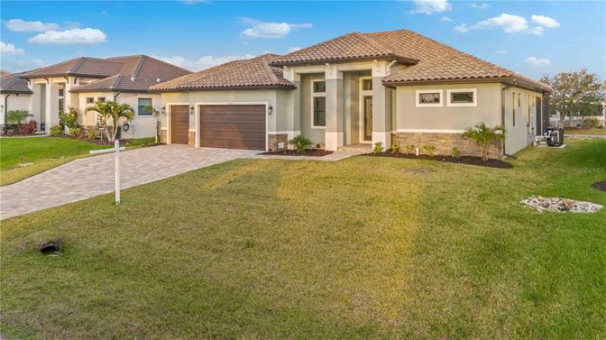 Attached, Backyard, Exterior, Facade, Mediterranean