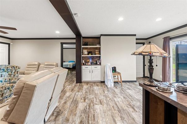 Interior, Recessed Lighting, Wood Texture Flooring