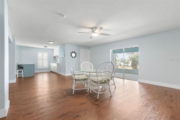 Dining room, Interior, Wood Texture Flooring