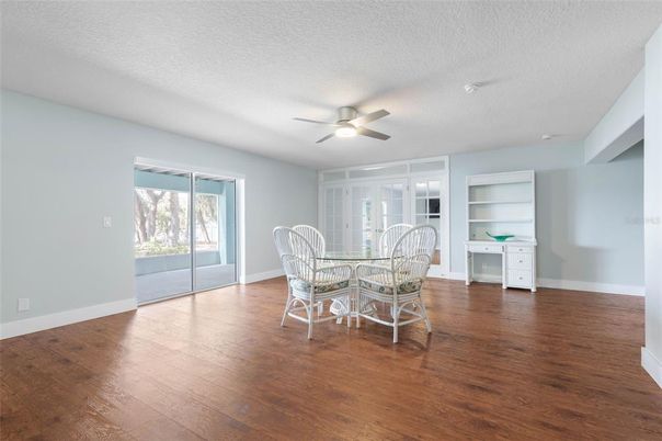 Dining room, Interior, Wood Texture Flooring
