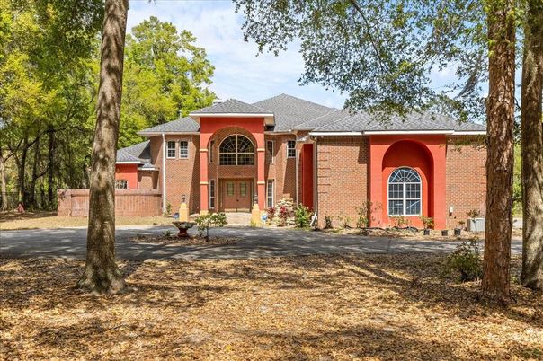 Backyard, Exterior, Facade, Brick Facade, French Provincial