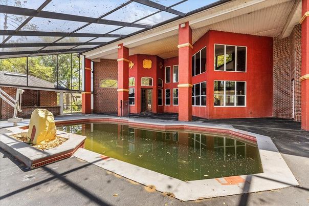 Glass Ceilings, Interior, Pool, Stone Walls, Sun Room