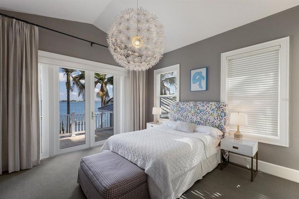 Bedroom, Chandelier, Interior, Water