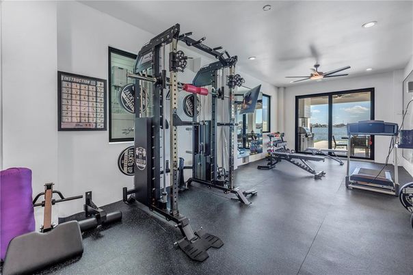 Fitness Equipment, Interior, Recessed Lighting