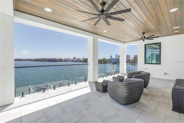 Exterior, Recessed Lighting, Water, Wooden Ceilings
