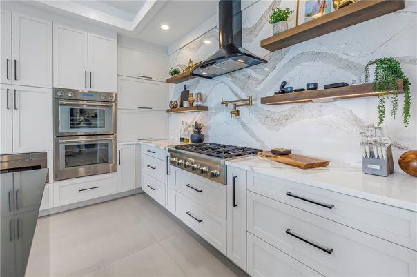 Interior, Kitchen, Recessed Lighting, Stainless Steel Appliances