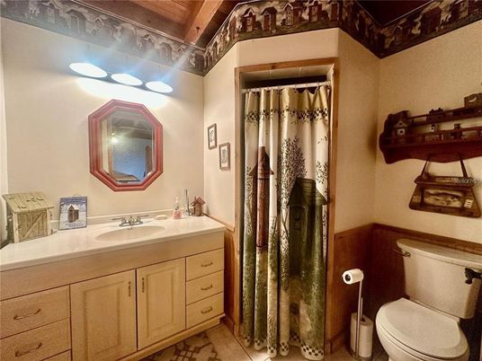 Bathroom, Interior, Wooden Beams, Wooden Ceilings