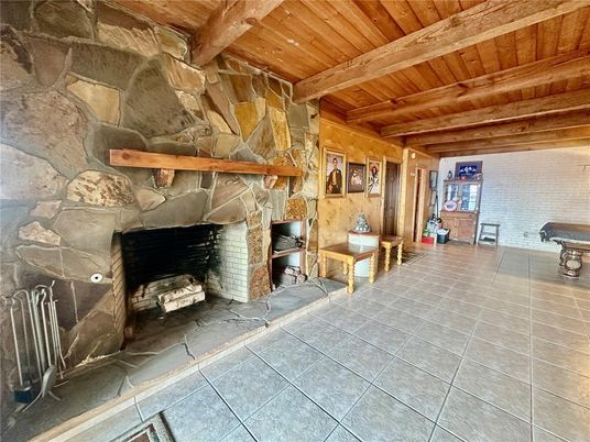 Fireplace, Interior, Stone Walls, Wooden Beams, Wooden Ceilings