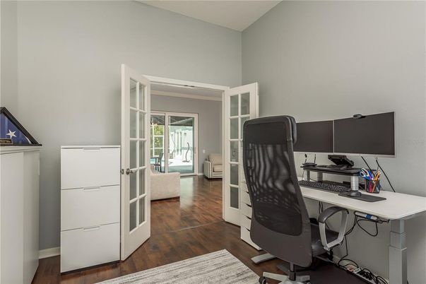 Home Office, Interior, Wood Texture Flooring